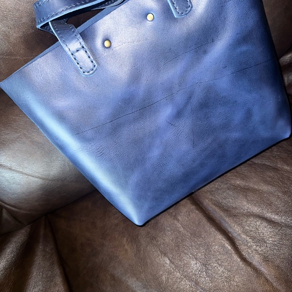 Portland leather goods cowboy blue mini crossbody - Picture 2 of 3
